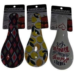NWT Farberware Professional Spoon Rest Bundle Of 3